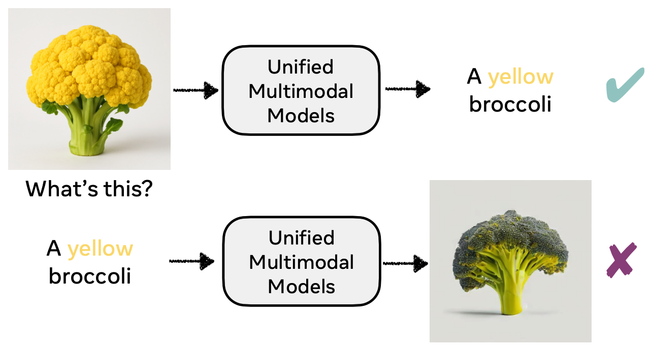 Yellow broccoli misalignment example